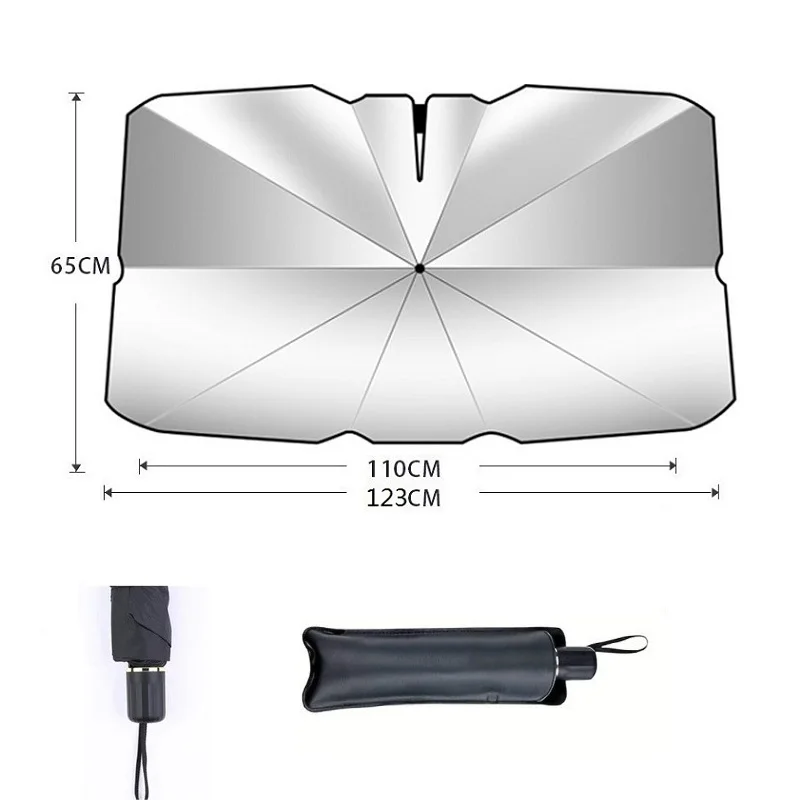 Upgraded Car Sunshade Umbrella Car Front Window Sunshade Cover Car Sunshade Cover Car Windshield Protection Auto Accessories