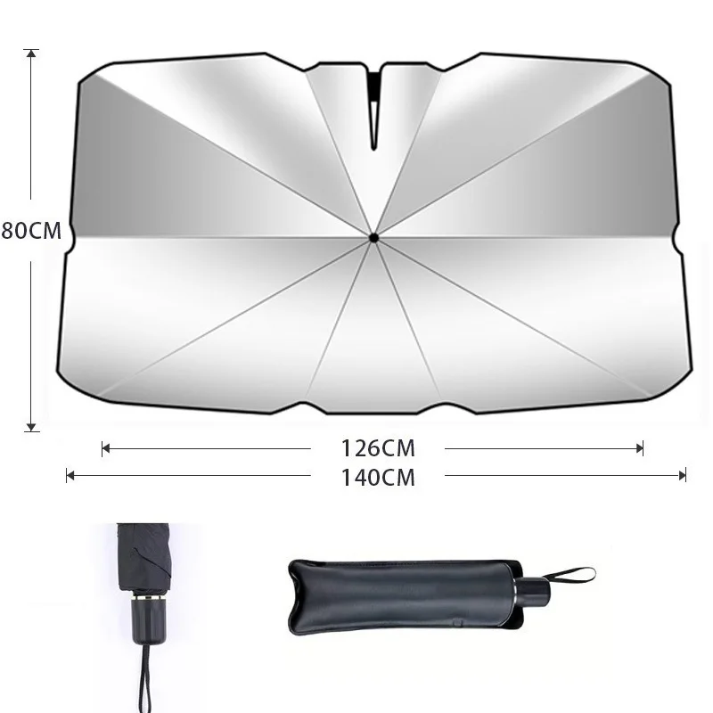 Upgraded Car Sunshade Umbrella Car Front Window Sunshade Cover Car Sunshade Cover Car Windshield Protection Auto Accessories