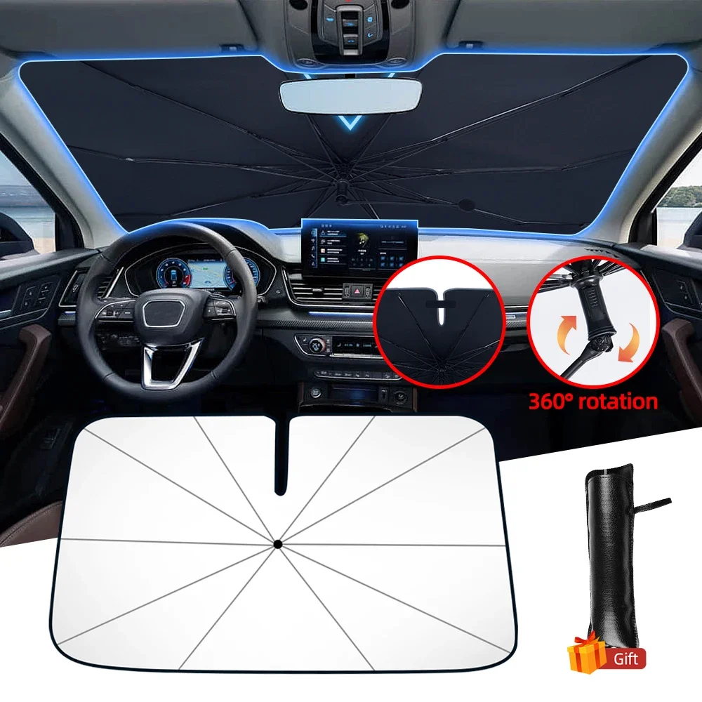 Upgraded Car Sunshade Umbrella Car Front Window Sunshade Cover Car Sunshade Cover Car Windshield Protection Auto Accessories