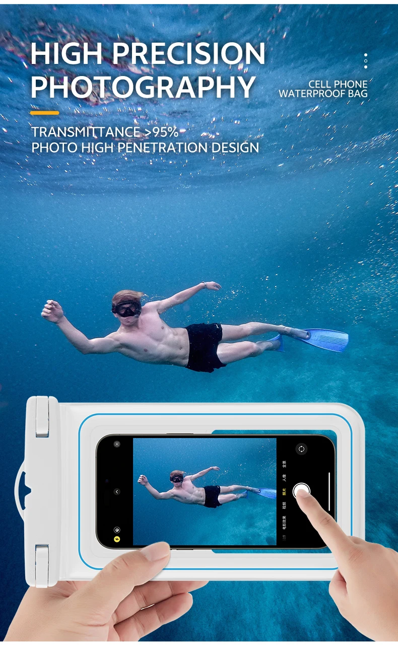 Waterproof Phone Pouch,Universal Waterproof Phone Case Dry Bag with Lanyard For iPhone Samsung Xiaomi Google Up to 7.0 inch