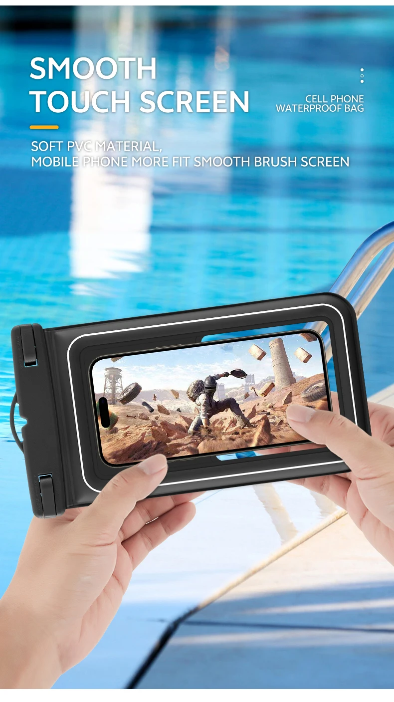 Waterproof Phone Pouch,Universal Waterproof Phone Case Dry Bag with Lanyard For iPhone Samsung Xiaomi Google Up to 7.0 inch