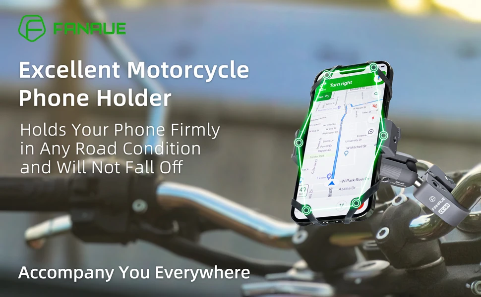 FANAUE Mobile Phone Mount holder Micycles Motorbike ATV UTV Scooter Support motorcycle stand socket for ram mount