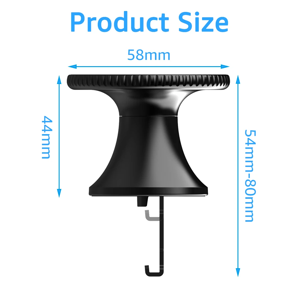 For Magsafe Car Mount Magnetic Car Air Vent Clip Cell Phone Holder 360° Rotation Magnet Car Phone Stand for iPhone Xiaomi Huawei