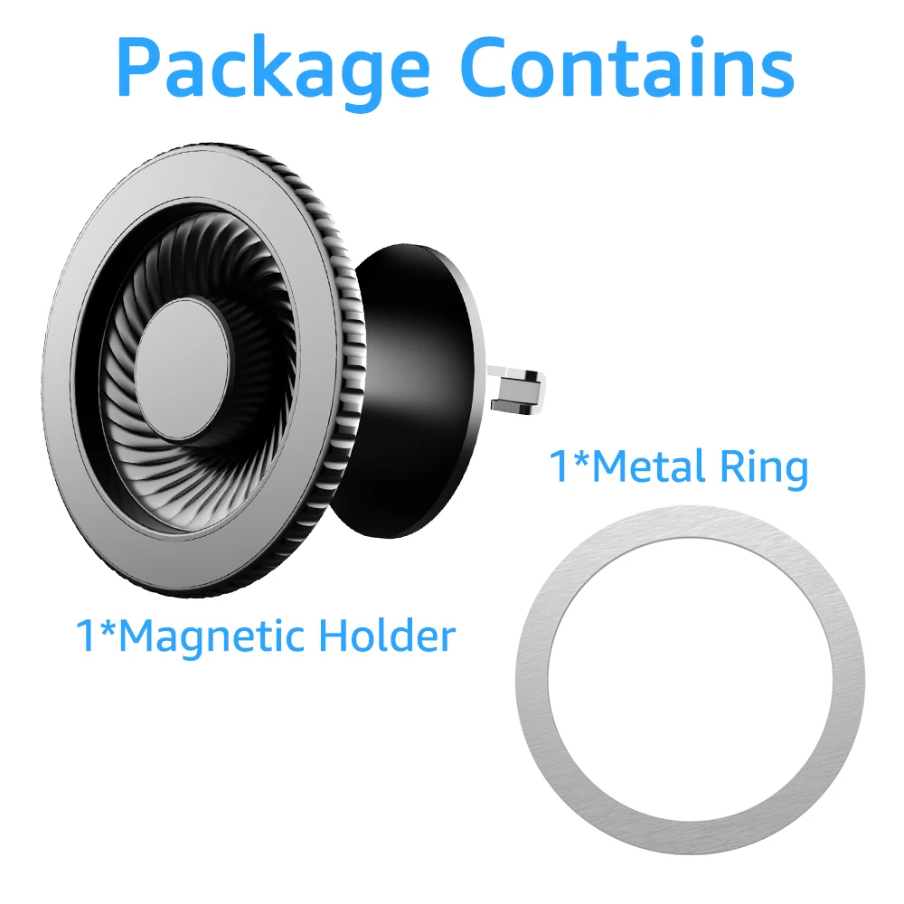 For Magsafe Car Mount Magnetic Car Air Vent Clip Cell Phone Holder 360° Rotation Magnet Car Phone Stand for iPhone Xiaomi Huawei