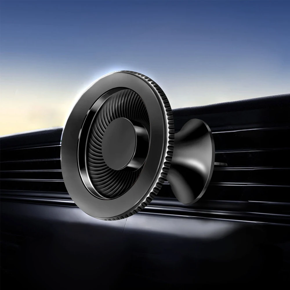 For Magsafe Car Mount Magnetic Car Air Vent Clip Cell Phone Holder 360° Rotation Magnet Car Phone Stand for iPhone Xiaomi Huawei
