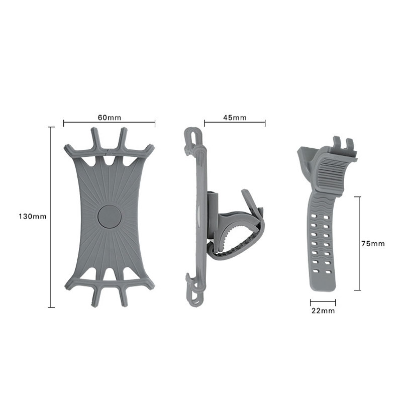 360° Removable Bicycle Phone Holder Black Universal Motorcycle Mobile Phone Rack Bike Handlebar Stand Brackets