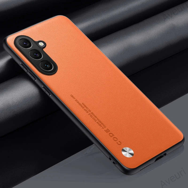 Luxury PU Leather Case For Samsung Galaxy M54 F54 5G Back Cover Matte Shockproof Silicone Full Protection Phone Case Coque