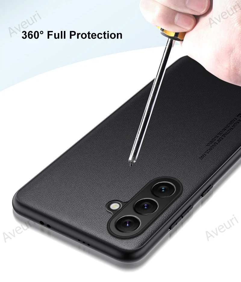 Luxury PU Leather Case For Samsung Galaxy M54 F54 5G Back Cover Matte Shockproof Silicone Full Protection Phone Case Coque