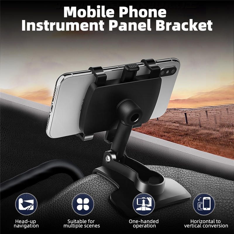 3 in 1 Car Phone Holder Dashboard Rearview Mirror Mobile Phone GPS Navigation Bracket Adjustable Auto Phone Holder For iPhone 14