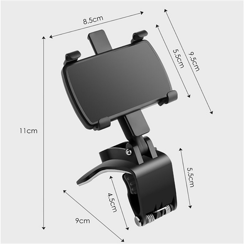 3 in 1 Car Phone Holder Dashboard Rearview Mirror Mobile Phone GPS Navigation Bracket Adjustable Auto Phone Holder For iPhone 14