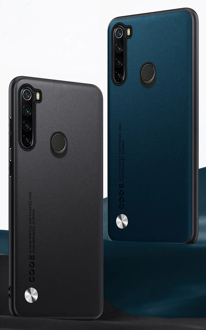 Luxury PU Leather Case For Xiaomi Redmi Note 8 8T 8 T Back Cover Matte Silicone Protection Phone Case For Redmi Note 8 Pro 8Pro