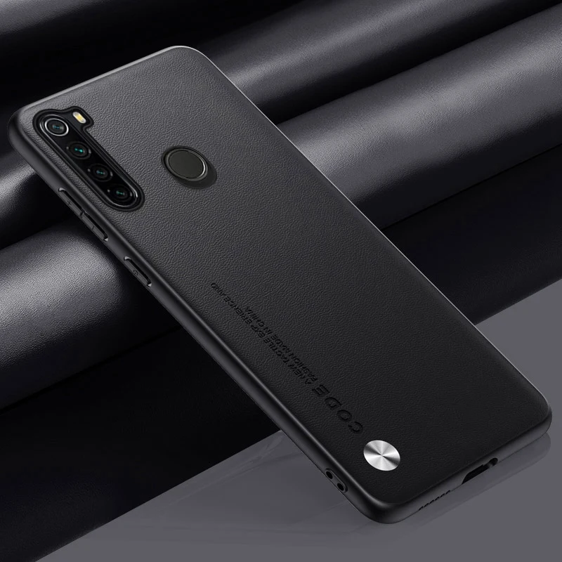Luxury PU Leather Case For Xiaomi Redmi Note 8 8T 8 T Back Cover Matte Silicone Protection Phone Case For Redmi Note 8 Pro 8Pro