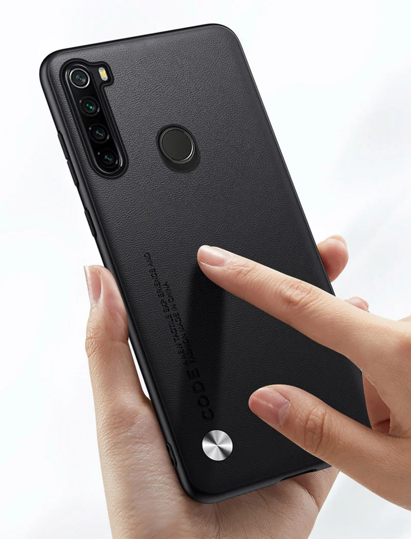 Luxury PU Leather Case For Xiaomi Redmi Note 8 8T 8 T Back Cover Matte Silicone Protection Phone Case For Redmi Note 8 Pro 8Pro