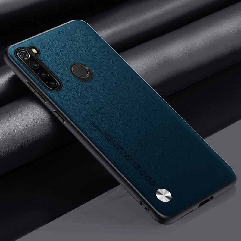 Luxury PU Leather Case For Xiaomi Redmi Note 8 8T 8 T Back Cover Matte Silicone Protection Phone Case For Redmi Note 8 Pro 8Pro