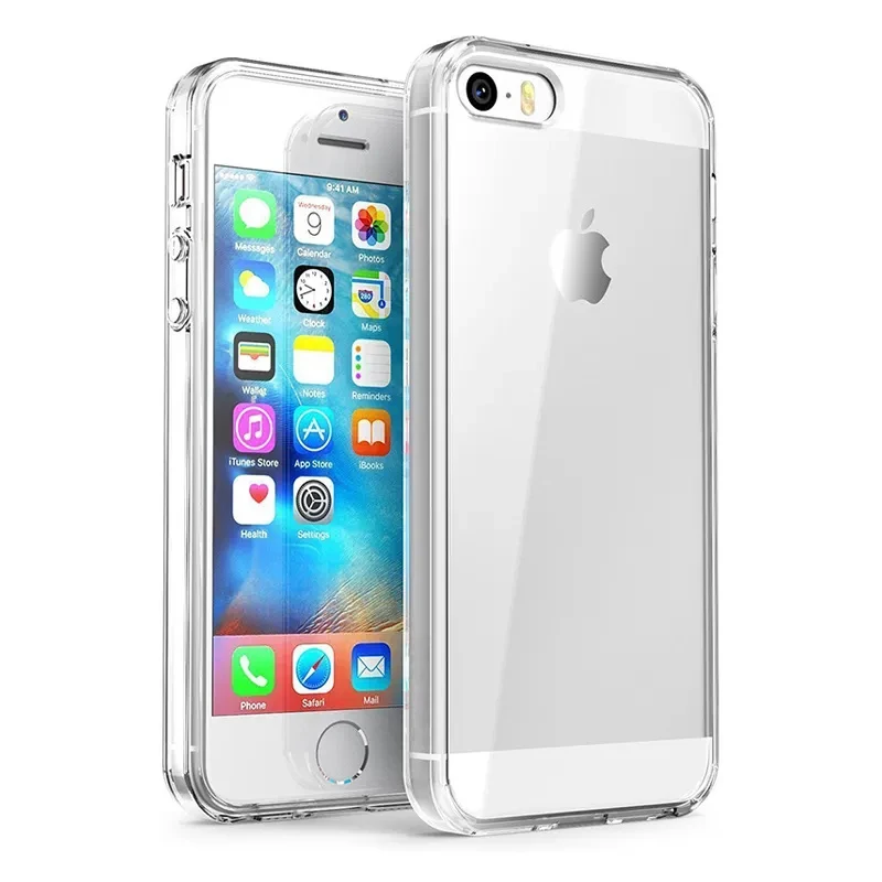 Case For iPhone SE 5S 5 TPU Silicon Durable Clear Transparent Soft Case for APPLE iPhone SE 5S 5 protective Back Cover