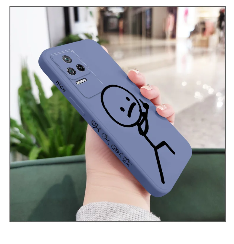 Line Man Phone Case For Xiaomi Poco F8 F7 X7 M6 X6 M5S F5 X5 F4 X4 M4 F3 X3 M3 Pro Ultra 4G 5G GT Liquid Silica Cover