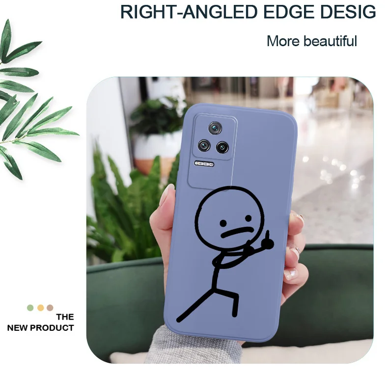 Line Man Phone Case For Xiaomi Poco F8 F7 X7 M6 X6 M5S F5 X5 F4 X4 M4 F3 X3 M3 Pro Ultra 4G 5G GT Liquid Silica Cover