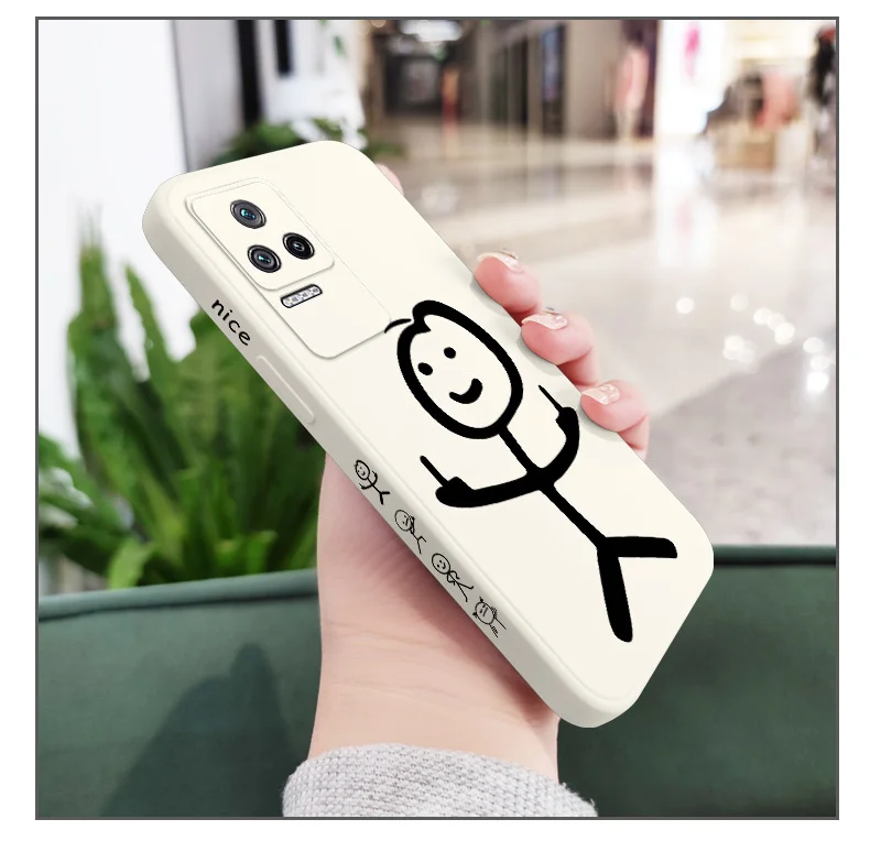 Line Man Phone Case For Xiaomi Poco F8 F7 X7 M6 X6 M5S F5 X5 F4 X4 M4 F3 X3 M3 Pro Ultra 4G 5G GT Liquid Silica Cover