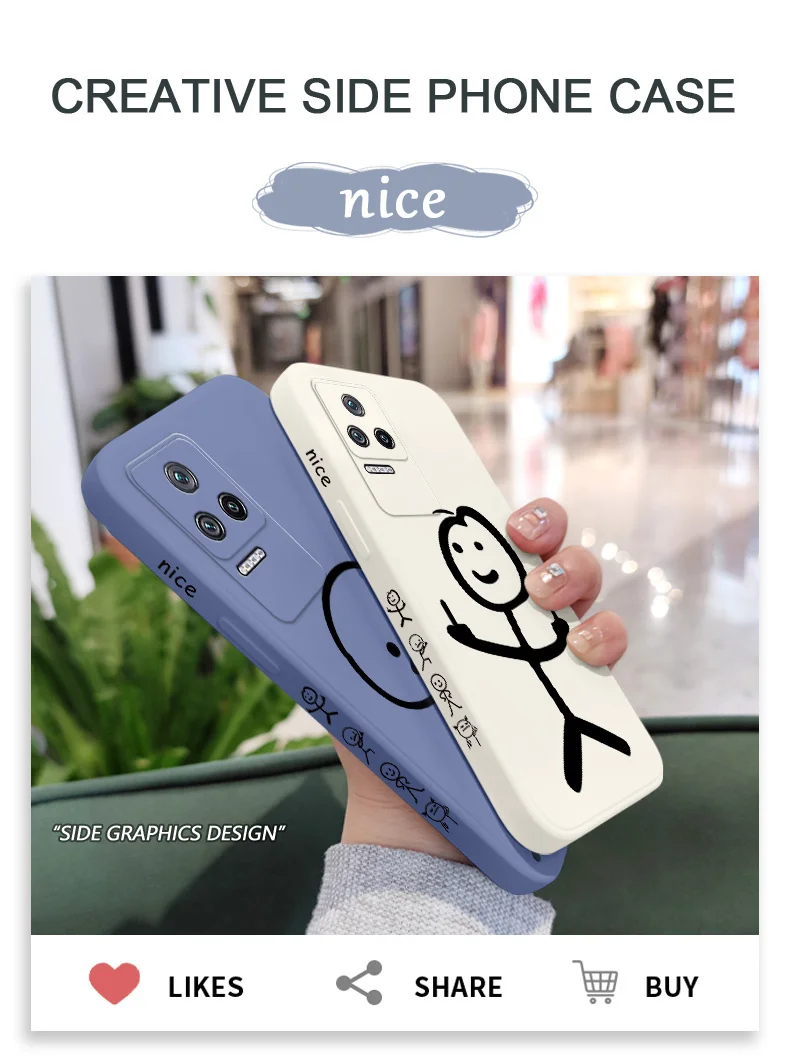 Line Man Phone Case For Xiaomi Poco F8 F7 X7 M6 X6 M5S F5 X5 F4 X4 M4 F3 X3 M3 Pro Ultra 4G 5G GT Liquid Silica Cover