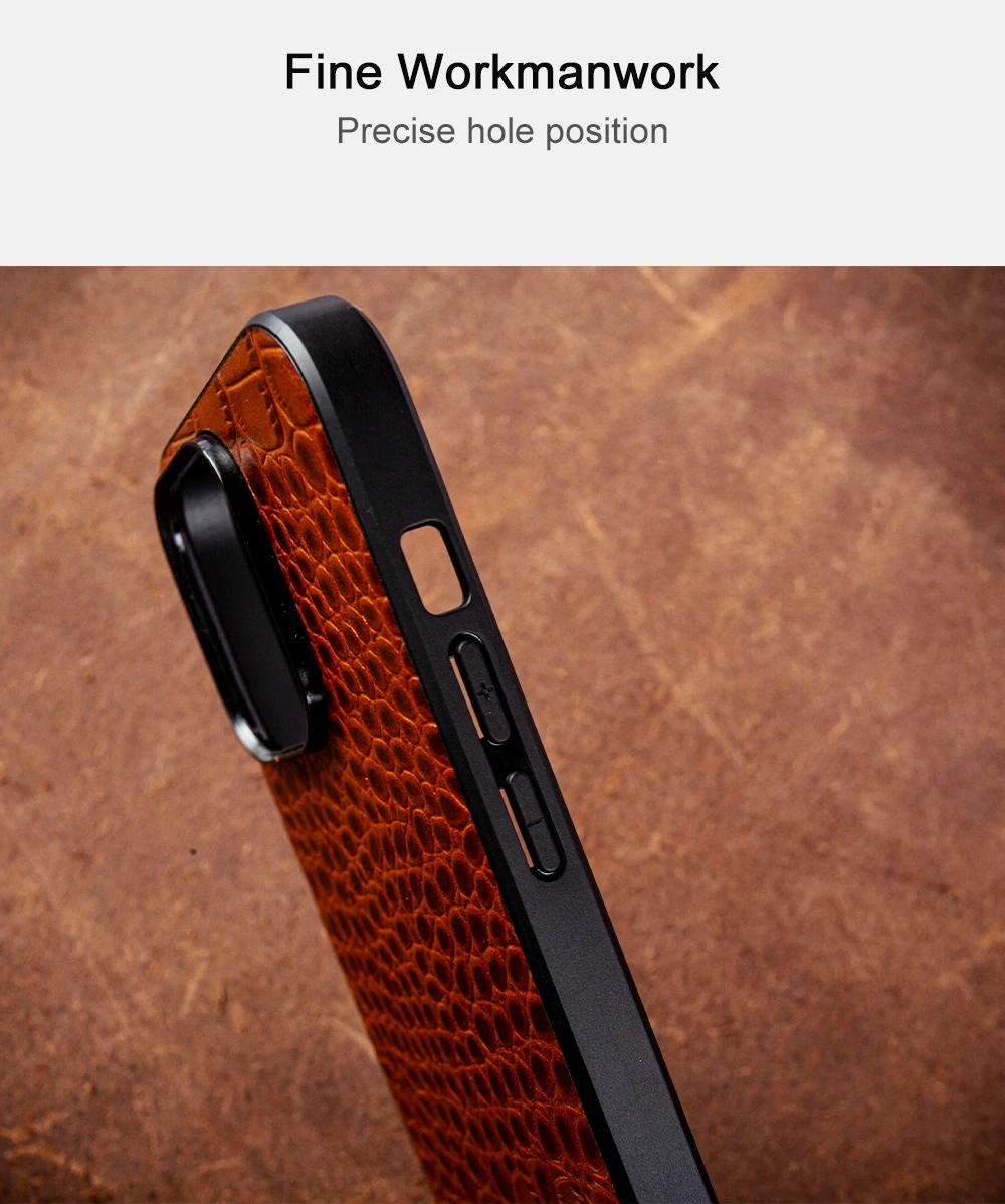Genuine Leather Cover Phone Case for Apple IPhone 13 18 Pro Max 15Pro 16 12 11 XR 7 8 16E SE2022 Cowhide Fundal Back Shell Capa