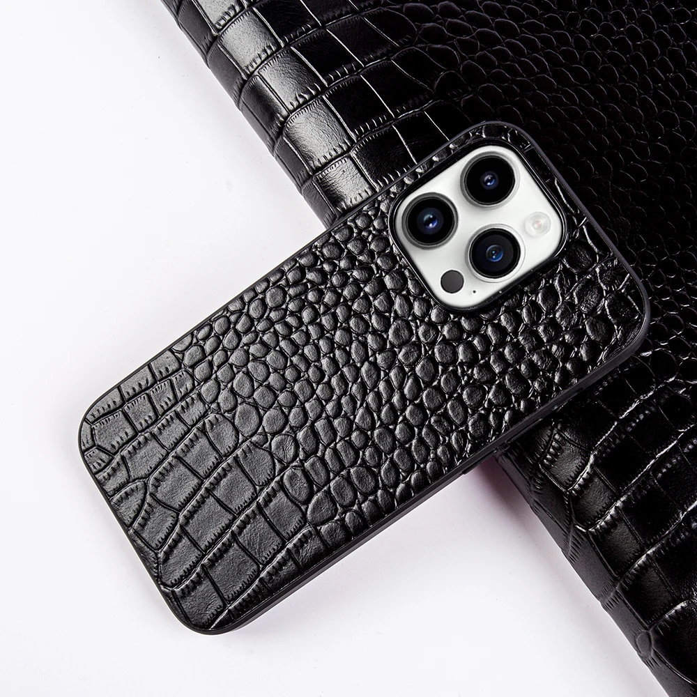 Genuine Leather Cover Phone Case for Apple IPhone 13 18 Pro Max 15Pro 16 12 11 XR 7 8 16E SE2022 Cowhide Fundal Back Shell Capa