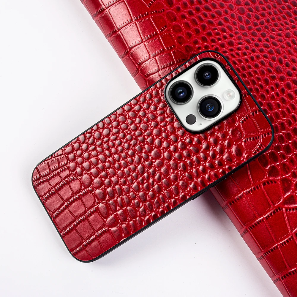 Genuine Leather Cover Phone Case for Apple IPhone 13 18 Pro Max 15Pro 16 12 11 XR 7 8 16E SE2022 Cowhide Fundal Back Shell Capa