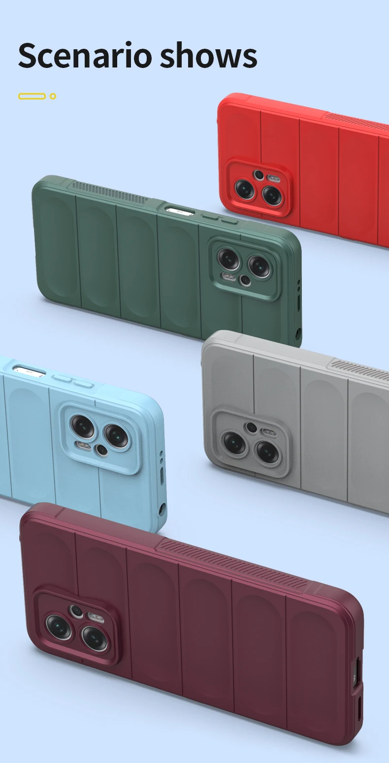 Shockproof Case For POCO F5 X5 X6 F6 Pro Silicone Back Cover for Xiaomi POCO M6 Pro X3 X4 F3 F4 GT M4 M5 M5S C65 Phone Cases