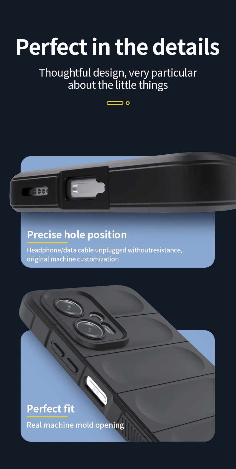 Shockproof Case For POCO F5 X5 X6 F6 Pro Silicone Back Cover for Xiaomi POCO M6 Pro X3 X4 F3 F4 GT M4 M5 M5S C65 Phone Cases