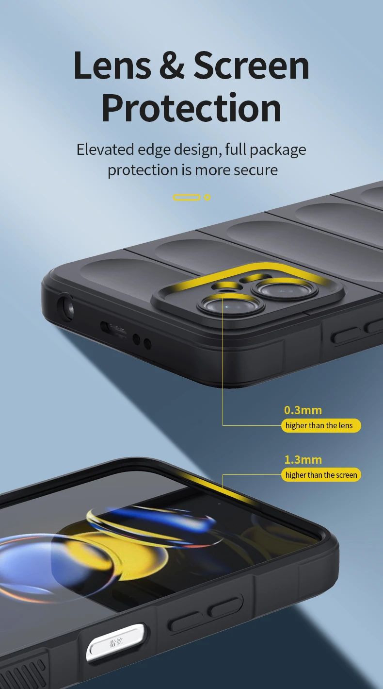 Shockproof Case For POCO F5 X5 X6 F6 Pro Silicone Back Cover for Xiaomi POCO M6 Pro X3 X4 F3 F4 GT M4 M5 M5S C65 Phone Cases