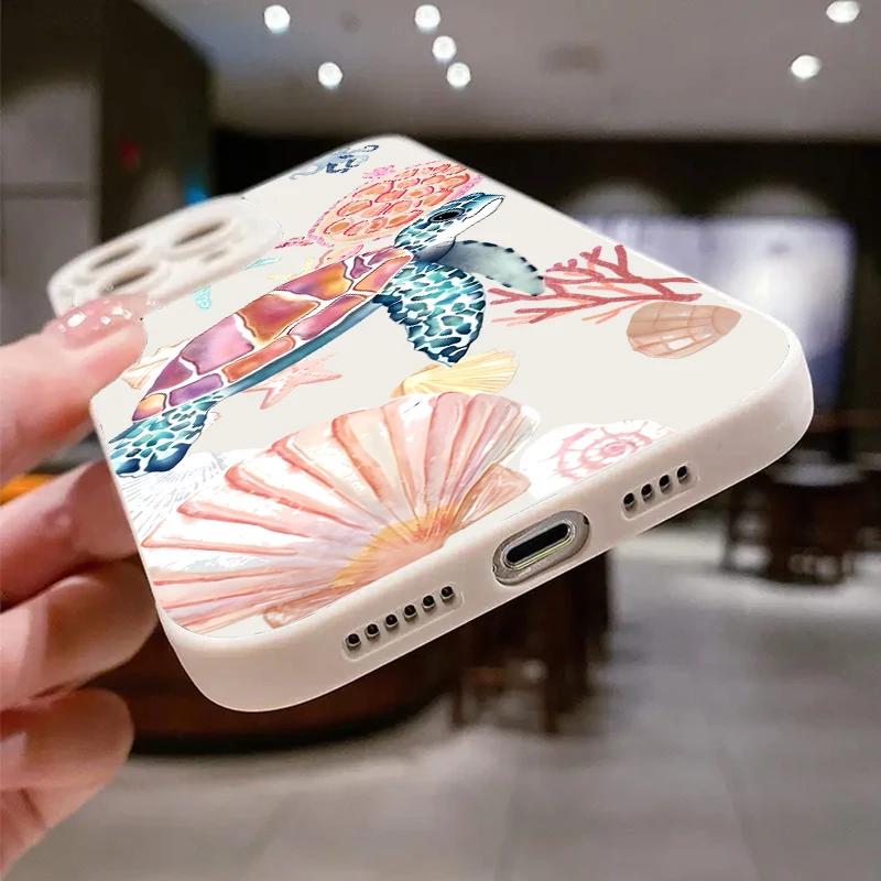 Colorful Painted Soft Silicone Phone Case For iPhone 17 11 12 13 14 15 16 Pro Max XS XR 7 8 Plus 16E 17 Air Shockproof TPU Cover