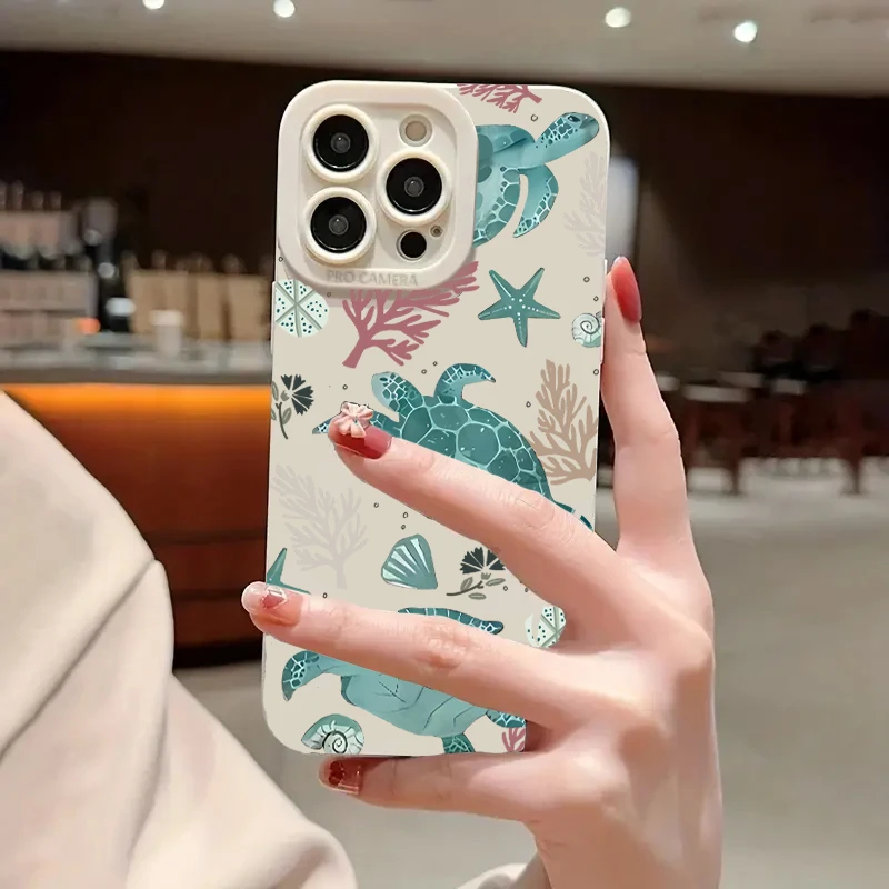 Colorful Painted Soft Silicone Phone Case For iPhone 17 11 12 13 14 15 16 Pro Max XS XR 7 8 Plus 16E 17 Air Shockproof TPU Cover