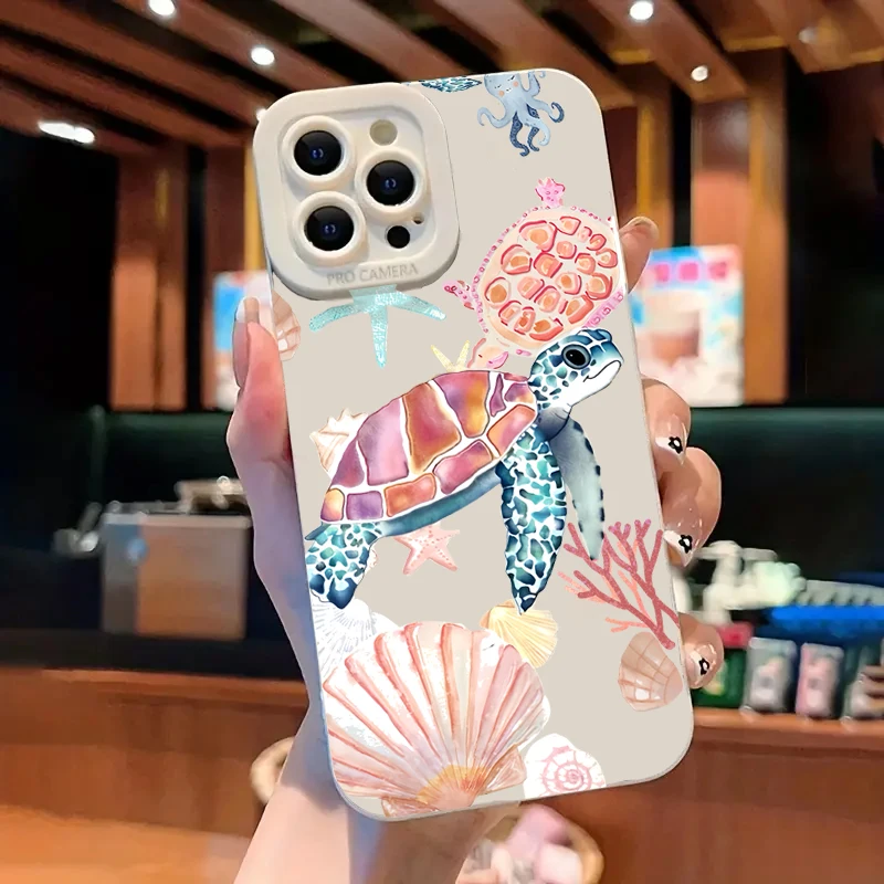 Colorful Painted Soft Silicone Phone Case For iPhone 17 11 12 13 14 15 16 Pro Max XS XR 7 8 Plus 16E 17 Air Shockproof TPU Cover