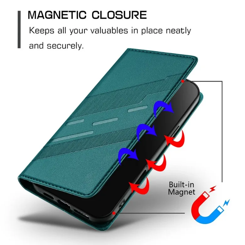Realme 16 15 14 Pro Plus 5G Flip Case Texture Leather Magnet Book Funda Realme 15 Case Realmi 14Pro+ Realme14 14X 16 Phone Cover