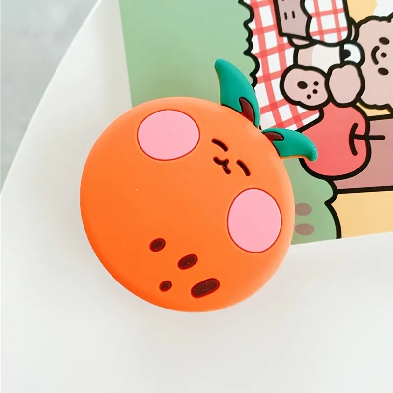 Cute Fruit Strawberry Foldable Grip Phone Holder for iPhone 17 16 Samsung Support Tok Socket Pocket Finger Bracket Griptok Stand