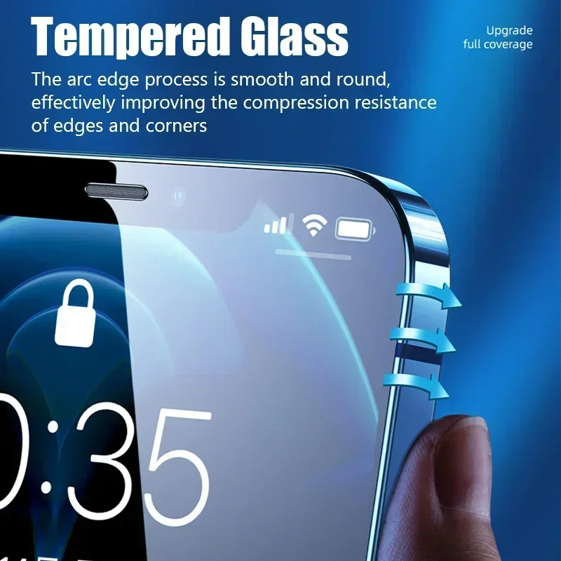 10PCS Privacy Screen Protector15 16 17 14 13 12 11 Pro Max Mini X XS XR 7 8 6 Plus Anti-Spy Screen Protector For iPhone SE 2020