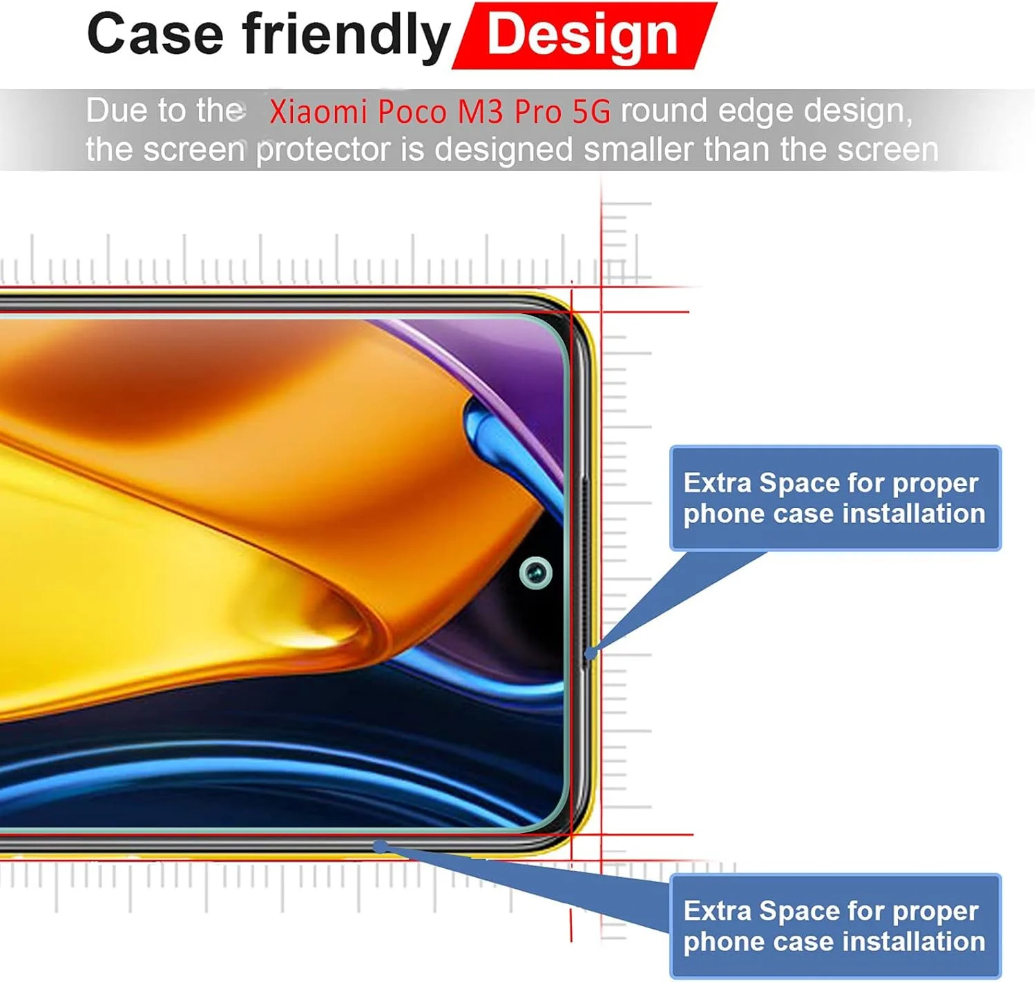 tempered glass For Poco M3 Pro 5G high-definition anti drop screen protector