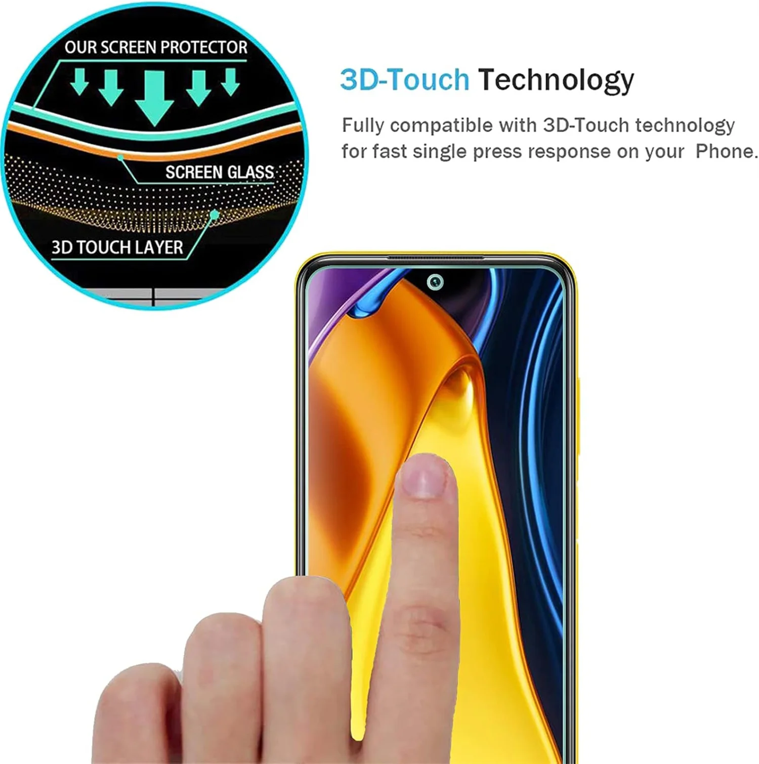 tempered glass For Poco M3 Pro 5G high-definition anti drop screen protector
