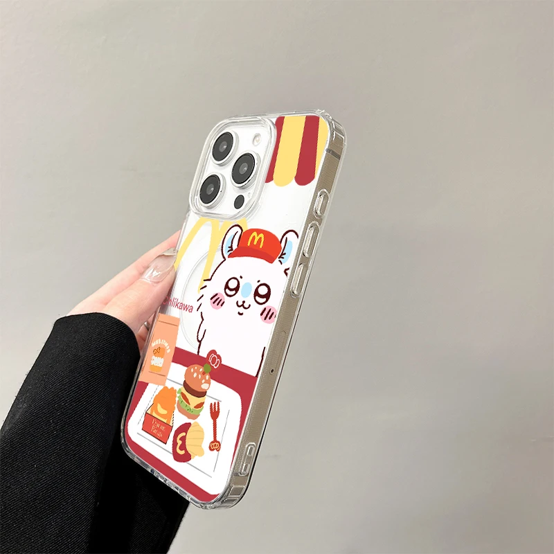 C-Chiikawas Magnetic Case for Samsung Galaxy S25 Edge S24 S23 S22 S21 Ultra Plus FE A56 A55 A54 A36 A35 A26 A16 A15 Hard Cover