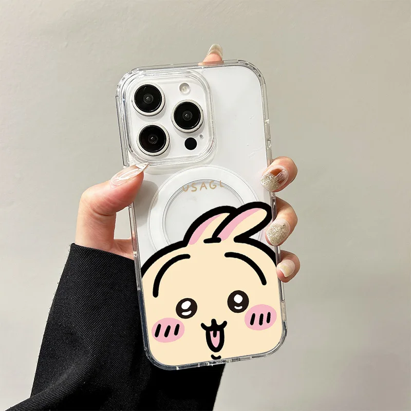 C-Chiikawas Magnetic Case for Samsung Galaxy S25 Edge S24 S23 S22 S21 Ultra Plus FE A56 A55 A54 A36 A35 A26 A16 A15 Hard Cover