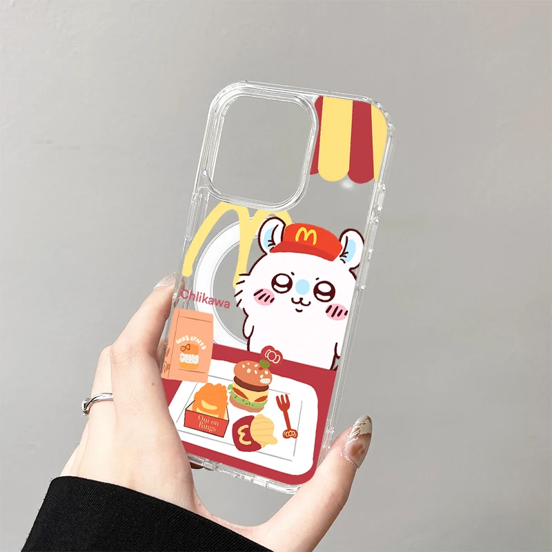 C-Chiikawas Magnetic Case for Samsung Galaxy S25 Edge S24 S23 S22 S21 Ultra Plus FE A56 A55 A54 A36 A35 A26 A16 A15 Hard Cover