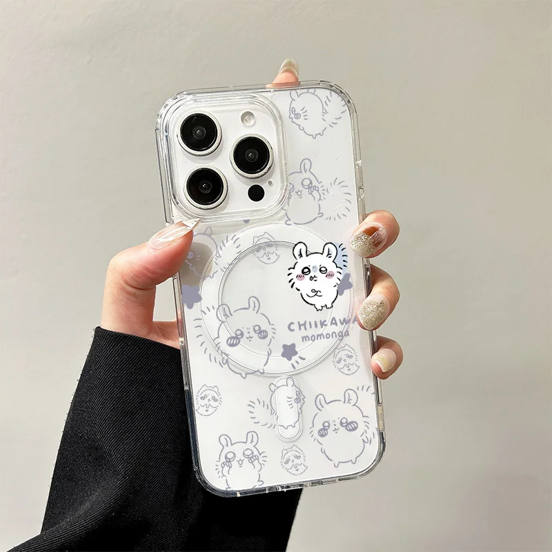 C-Chiikawas Magnetic Case for Samsung Galaxy S25 Edge S24 S23 S22 S21 Ultra Plus FE A56 A55 A54 A36 A35 A26 A16 A15 Hard Cover