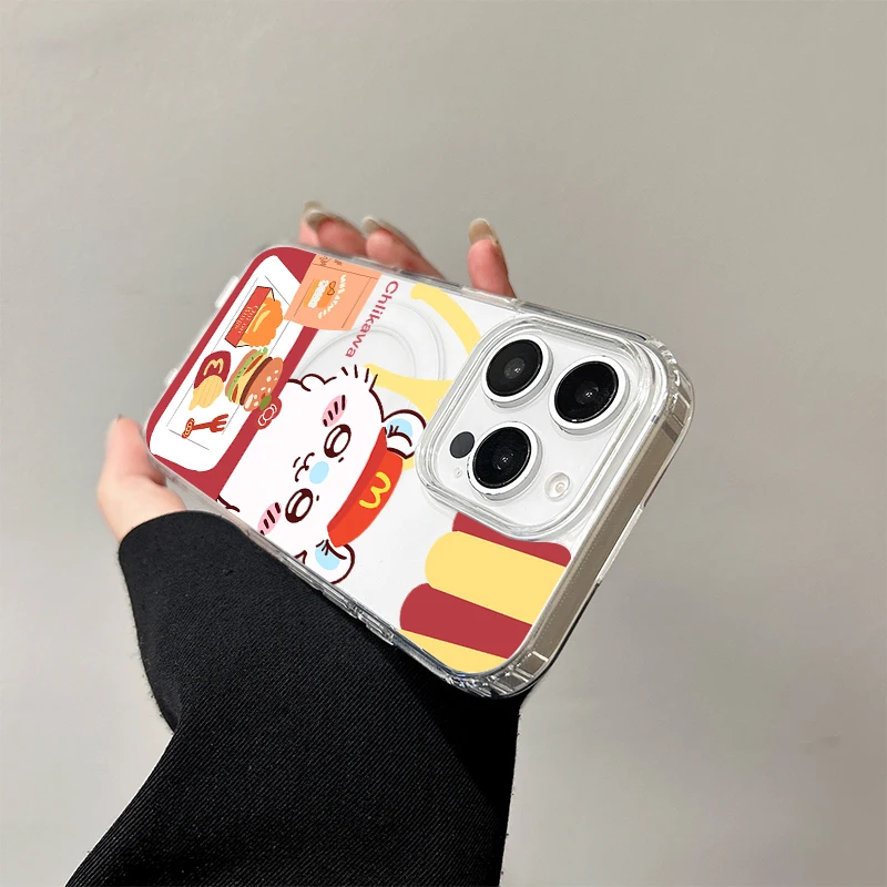 C-Chiikawas Magnetic Case for Samsung Galaxy S25 Edge S24 S23 S22 S21 Ultra Plus FE A56 A55 A54 A36 A35 A26 A16 A15 Hard Cover