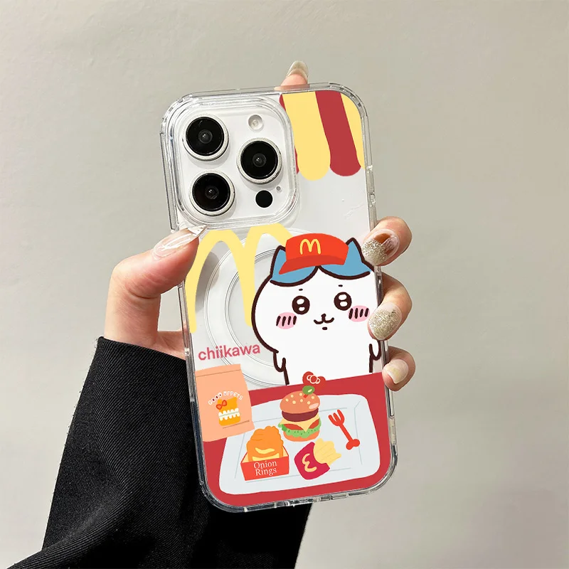 C-Chiikawas Magnetic Case for Samsung Galaxy S25 Edge S24 S23 S22 S21 Ultra Plus FE A56 A55 A54 A36 A35 A26 A16 A15 Hard Cover