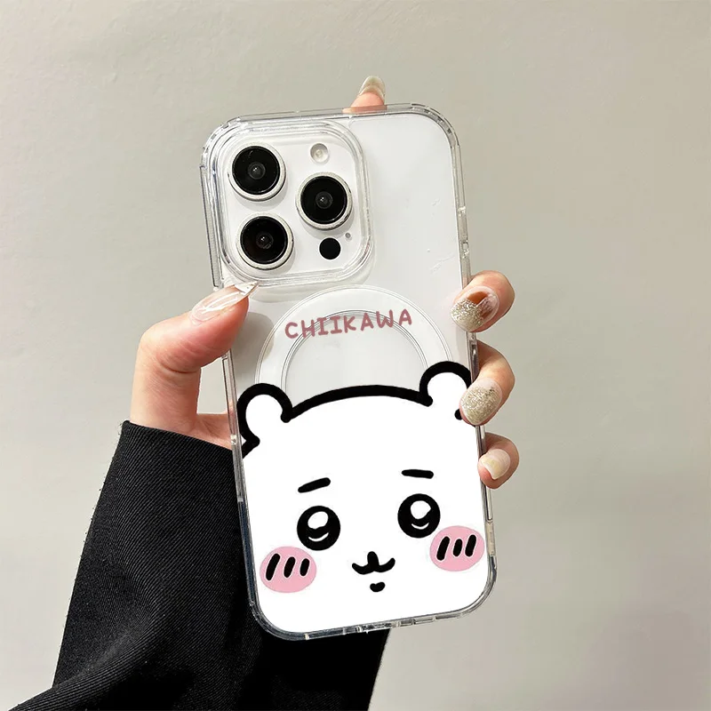 C-Chiikawas Magnetic Case for Samsung Galaxy S25 Edge S24 S23 S22 S21 Ultra Plus FE A56 A55 A54 A36 A35 A26 A16 A15 Hard Cover