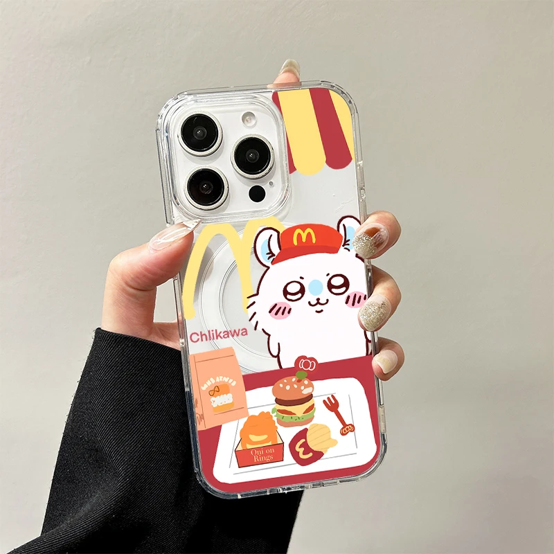 C-Chiikawas Magnetic Case for Samsung Galaxy S25 Edge S24 S23 S22 S21 Ultra Plus FE A56 A55 A54 A36 A35 A26 A16 A15 Hard Cover