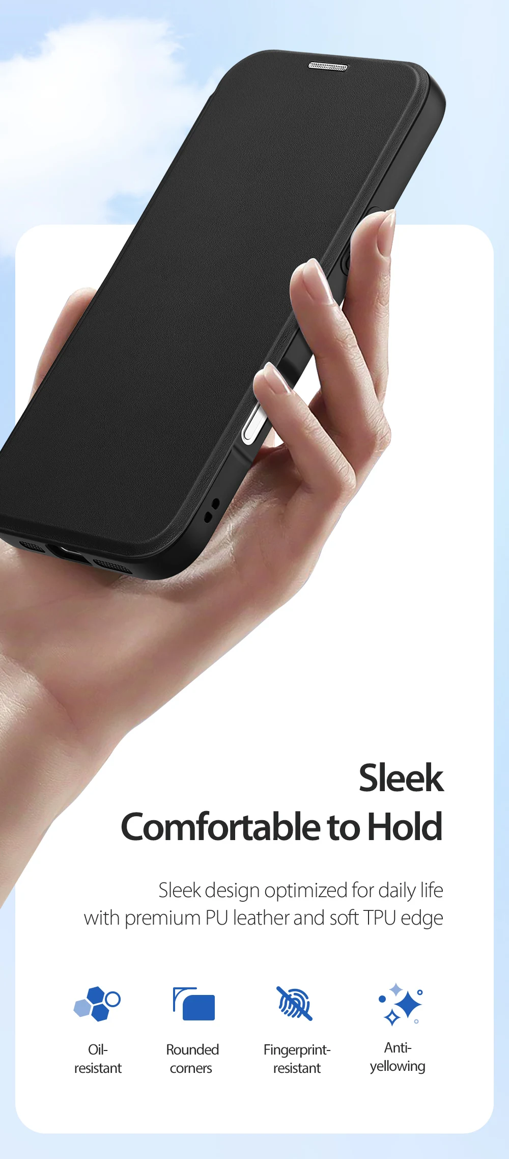 DUX DUCIS For iPhone 17 Air 16 Pro Max 16 Plus Case Magsafe Wireless Charging Rotating Metal Magnetic Stand Leather Cover