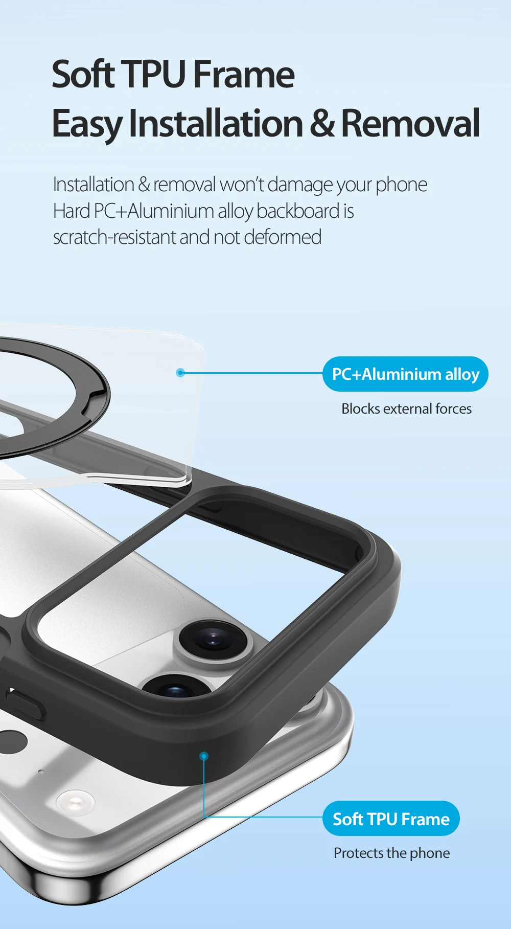 DUX DUCIS For iPhone 17 Air 16 Pro Max 16 Plus Case Magsafe Wireless Charging Rotating Metal Magnetic Stand Leather Cover