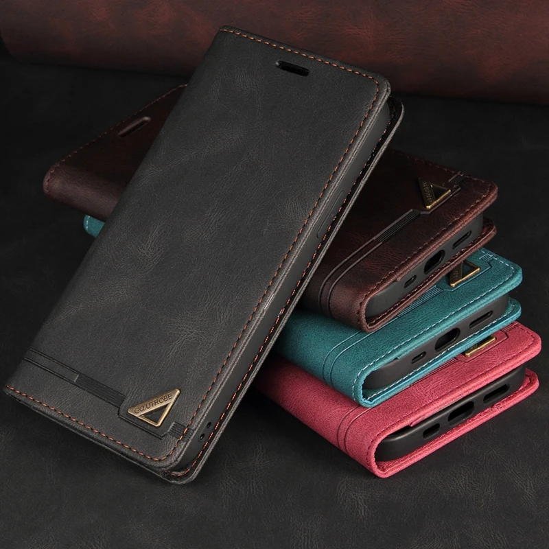 Wallet Flip Leather Case For Realme 9i 9 Pro Plus 8i 8 Narzo 60 Pro C67 C53 C51 C25Y C21Y OPPO Find X3/Reno4/5/6 Lite 10 A58 A78