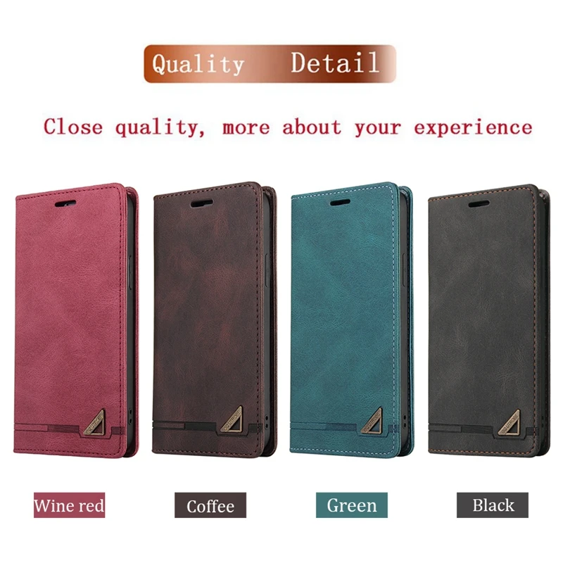 Wallet Flip Leather Case For Realme 9i 9 Pro Plus 8i 8 Narzo 60 Pro C67 C53 C51 C25Y C21Y OPPO Find X3/Reno4/5/6 Lite 10 A58 A78