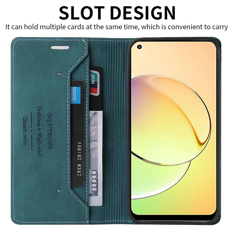 Wallet Flip Leather Case For Realme 9i 9 Pro Plus 8i 8 Narzo 60 Pro C67 C53 C51 C25Y C21Y OPPO Find X3/Reno4/5/6 Lite 10 A58 A78